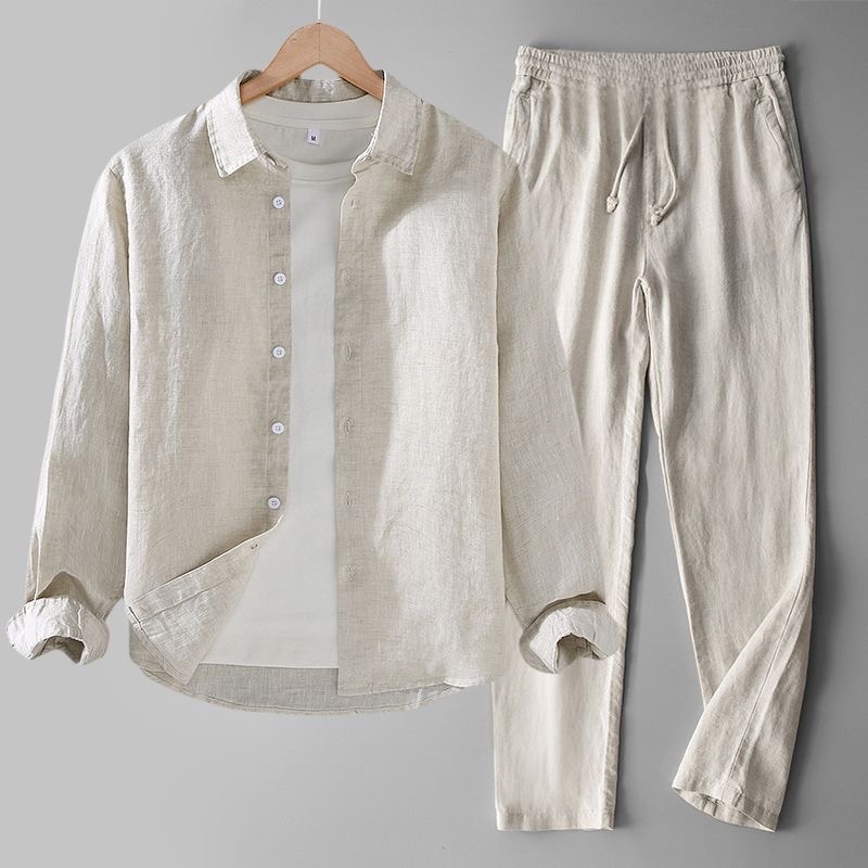 Frühling Neues Herren Baumwoll – Linen Shirt Breathable Bewertung und Preis
