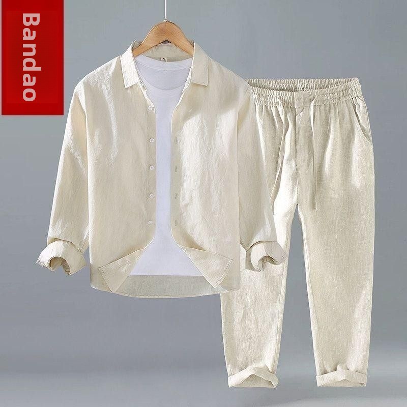Loses Leinen-Freizeitoutfit fü – Linen Shirt Breathable Bewertung und Preis